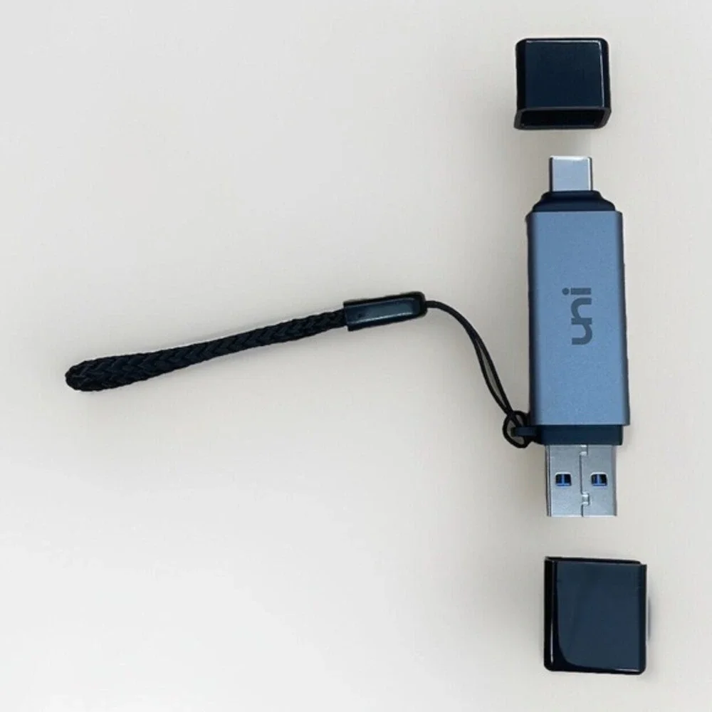 Uni SD Card Reader, High-Speed USB C to Micro SD Card Adapter USB 3.0 Dual Slots